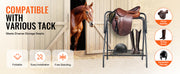 Charger l'image dans la visionneuse de galerie, Amocart Folding Saddle Rack 28 x 19 x 37.5 in Freestanding Horse Saddle Stand Steel Saddle Rack for English &amp; Western Saddles
