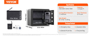 Load image into Gallery viewer, Amocart 1.2/0.5 Cubbic Fit Electronic Safe Deposit Safe Box W/ Digital Access &amp; Override Keys for Money Gun Jewelry Document

