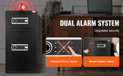 Load image into Gallery viewer, Amocart Single Door 4.0 cu.ft Safe Box w/ Key Lock Password &amp; Fingerprint Safe Lock Box with Fireproof Bag Key Rack &amp; LED Light
