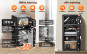 Load image into Gallery viewer, Amocart Single Door 4.0 cu.ft Safe Box w/ Key Lock Password &amp; Fingerprint Safe Lock Box with Fireproof Bag Key Rack &amp; LED Light
