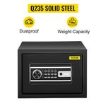 Amocart Fingerprint Locks Safe Deposit Box 0.8/2.1 Cubic Feet Digital Electronic Secret Hidden Piggy Bank for Money Guns File