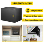 Amocart Fingerprint Locks Safe Deposit Box 0.8/2.1 Cubic Feet Digital Electronic Secret Hidden Piggy Bank for Money Guns File