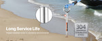SucceBuy Sand Anchor, 18/36in Stainless Steel Beach Anchor, Sand Boat Anchors with Spiral Blade, Shallow Water Boat Auger Anchor