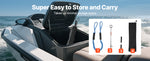 SucceBuy Sand Anchor, 18/36in Stainless Steel Beach Anchor, Sand Boat Anchors with Spiral Blade, Shallow Water Boat Auger Anchor