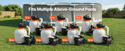 Load image into Gallery viewer, Amocart 12/14/16in FlashPure Sand Filter Pump with Timer for Above Ground Pool 0.5/0.75/1 HP 3000/3500/4400 GPH Media Installed
