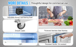 Amocart 72" Commercial Refrigerator Sandwich & Salad Prep Table 20Cu.Ft Food Prep Frost Free Refrigerator for Restaurant Bar
