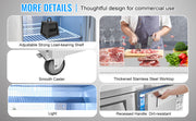 Load image into Gallery viewer, Amocart 72" Commercial Refrigerator Sandwich &amp; Salad Prep Table 20Cu.Ft Food Prep Frost Free Refrigerator for Restaurant Bar
