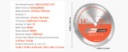 Load image into Gallery viewer, Amocart Circular Saw Blade 10in Diameter 80Sharp Alloy Teeth 5/8in Arbor Aluminum Cutting Blade forCircular Saw with Heat Vents

