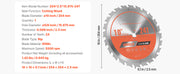 Load image into Gallery viewer, Amocart Circular Saw Blade 10in Diameter 80Sharp Alloy Teeth 5/8in Arbor Aluminum Cutting Blade forCircular Saw with Heat Vents
