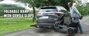 Charger l'image dans la visionneuse de galerie, Amocart Hitch Mount Cargo Carrier Hitch Cargo Rack with Folding Ramp 500LBS Mobility Scooter Carrier Fit 2" Hitch Receiver
