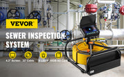 Load image into Gallery viewer, Amocart Sewer Camera 4.3" Screen Pipeline Inspection Camera with DVR Waterproof IP68 Industrial Endoscope for Home Drain Pipe
