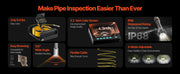 Load image into Gallery viewer, Amocart Pipe Inspection Camera DVR 16GB Micro SD Card 4.3in Monitor 10/20/30M/50M Industrial Sewer Drain Endoscope IP68 8500mHA
