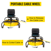 Load image into Gallery viewer, Amocart Pipe Inspection Camera DVR 16GB Micro SD Card 4.3in Monitor 10/20/30M/50M Industrial Sewer Drain Endoscope IP68 8500mHA
