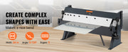 Bild in Galerie-Viewer laden, Amocart Box and Pan Brake 24Inch/36Inch/ 48Inch 0-130 Degrees Sheet Metal Bending Brake Portable Metal Bender for Metal Bending
