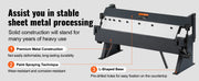 Bild in Galerie-Viewer laden, Amocart Box and Pan Brake 24Inch/36Inch/ 48Inch 0-130 Degrees Sheet Metal Bending Brake Portable Metal Bender for Metal Bending

