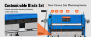 Charger l'image dans la visionneuse de galerie, Amocart Sheet Metal Brake 12inch 3-In-1 Combination 20-Gauge Capacity Shear Press Brake 90° Max Angle for Shear Bending Rolling
