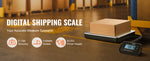 Amocart 440lbs Digital Shipping Scale with Timer Tare Function HD LCD Screen Portable Package Postal Scale for Home Post Office
