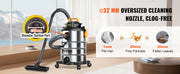 Bild in Galerie-Viewer laden, SucceBuy Stainless Steel Wet Dry Shop Vacuum Wet  Dry Vac Powerful Suction  Small Shop Vac Perfect for Carpet Debris  Pet  Hair
