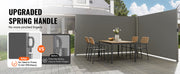 Load image into Gallery viewer, Amocart Retractable Side Awning Aluminum Outdoor Privacy Screen Water-proof Retractable Patio Screen for Patio Backyard Balcony
