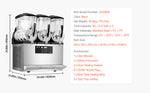 SucceBuy 3-36L Commercial Slushy Machine 1-3 Tanks Stainless Steel Margarita Smoothie Frozen Drink Maker for Home Restaurants
