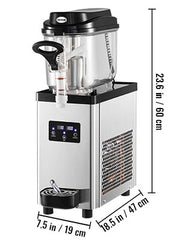 Bild in Galerie-Viewer laden, Amocart 6L/1.6 Gal Commercial Slushy Machine 300W 25 Cups Single-Bowl Stainless Steel Margarita Smoothie Frozen Drink Maker
