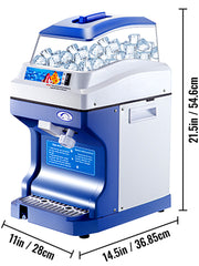 Charger l'image dans la visionneuse de galerie, Amocart Commercial Ice Shaver Crusher 441LBS/H with 11LBS Hopper Electric Snow Cone Maker For Parties Events Snack Bar
