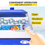 Amocart Commercial Ice Shaver Crusher 441LBS/H with 11LBS Hopper Electric Snow Cone Maker For Parties Events Snack Bar