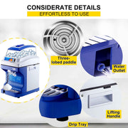 Load image into Gallery viewer, Amocart Commercial Ice Shaver Crusher 441LBS/H with 11LBS Hopper Electric Snow Cone Maker For Parties Events Snack Bar
