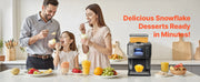 Load image into Gallery viewer, SucceBuy Snowflake Ice Machine 44/88/132/176LBS/24H Snowflake Ice Maker with Stainless Steel Blade Tank for Home Small Gathering

