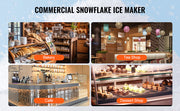 Bild in Galerie-Viewer laden, Amocart Commercial Snowflake Ice Machine Snowflake Ice Maker Stainless Steel Ice Shaver Machine Electric Snow Cone Maker
