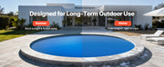 Load image into Gallery viewer, Amocart Solar Pool Cover with Bubble &amp; PE Material Daytime Heat Absorption Nighttime Heat Retention Heat Retaining Solars Cover
