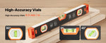Amocart Torpedo Level 3/4 Pcs Magnetic Leveler Tool Set with Clear 3 Green Vials Hanging Hole for Construction Home Renovation