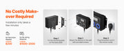 Bild in Galerie-Viewer laden, SucceBuy Smart Power Distribution for Dryer and EV, 3-Color LED Indicator, With NEMA 14-30 Plug, NEMA 14-30 &amp; NEMA 14-50 Outlets

