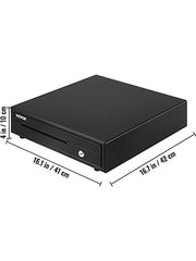 Bild in Galerie-Viewer laden, Amocart Cash Register Drawer 16" 12 V for POS System Tray Removable Coin Compartment &amp; 2 Keys Included RJ11/RJ12 Cable Drawer
