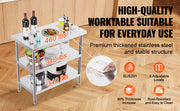 Load image into Gallery viewer, SucceBuy 4 Size Stainless Steel Prep Table Heavy Duty Metal Worktable Commercial Work Table for Restaurant and Home
