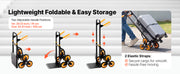 Bild in Galerie-Viewer laden, Amocart 440/770 lbs Folding Hand Truck Dolly with 6 Wheels &amp; 2 Elastic Ropes Stair Climbing Cart for Shopping Moving Warehouse
