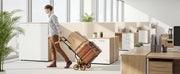 Bild in Galerie-Viewer laden, Amocart 440/770 lbs Folding Hand Truck Dolly with 6 Wheels &amp; 2 Elastic Ropes Stair Climbing Cart for Shopping Moving Warehouse
