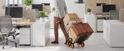 Charger l'image dans la visionneuse de galerie, Amocart 440/770 lbs Stair Climbing Cart Folding Trolley Cart with Telescoping Handle 6 Wheels 2 Bungee Cords for Home Groceries

