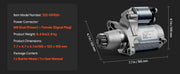 Charger l'image dans la visionneuse de galerie, Amocart Starter 17841 Motor Replacement Compatible with Pontiac Vibe L4 1.8L 2003-2008 Toyota Corolla/Matrix L4 1.8L 2003-2008
