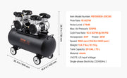 Load image into Gallery viewer, Amocart Air Compressor 750W/1450W/3000W Oil Free Air Compressor Quiet Portable Compressor Pump for Auto Repair Tire Inflation
