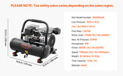 Load image into Gallery viewer, Amocart Air Compressor 750W/1450W/3000W Oil Free Air Compressor Quiet Portable Compressor Pump for Auto Repair Tire Inflation
