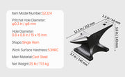 Load image into Gallery viewer, Amocart Single Horn Anvil Cast Steel Anvil High Hardness Rugged Round Horn Anvil for Blacksmiths Stable Base Metal Working Tool
