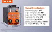 Bild in Galerie-Viewer laden, SucceBuy Stick Welder 140A/160A/200A ARC/Lift TIG 2-IN-1 Welding Machine w/ IGBT Inverter Portable MMA Welder Machine Hot Start
