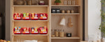 Amocart Wall Mounted Storage Bins 12 Plastic Bins & 3 Metal Rails Hanging Stackable Garage Workshop Nails Tools Organizer Box