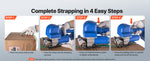 SucceBuy Electric Strapping Machine with Digital Display fit 0.39-0.74in Wide Straps Handheld Pallet Banding Tool for Packaging