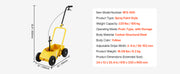 Bild in Galerie-Viewer laden, SucceBuy Striping Line Marking Machine 24 x 13 x 35.4 in 4-Wheel with 2-4 in Adjustable Width for Roads Lots Sports Field Yellow
