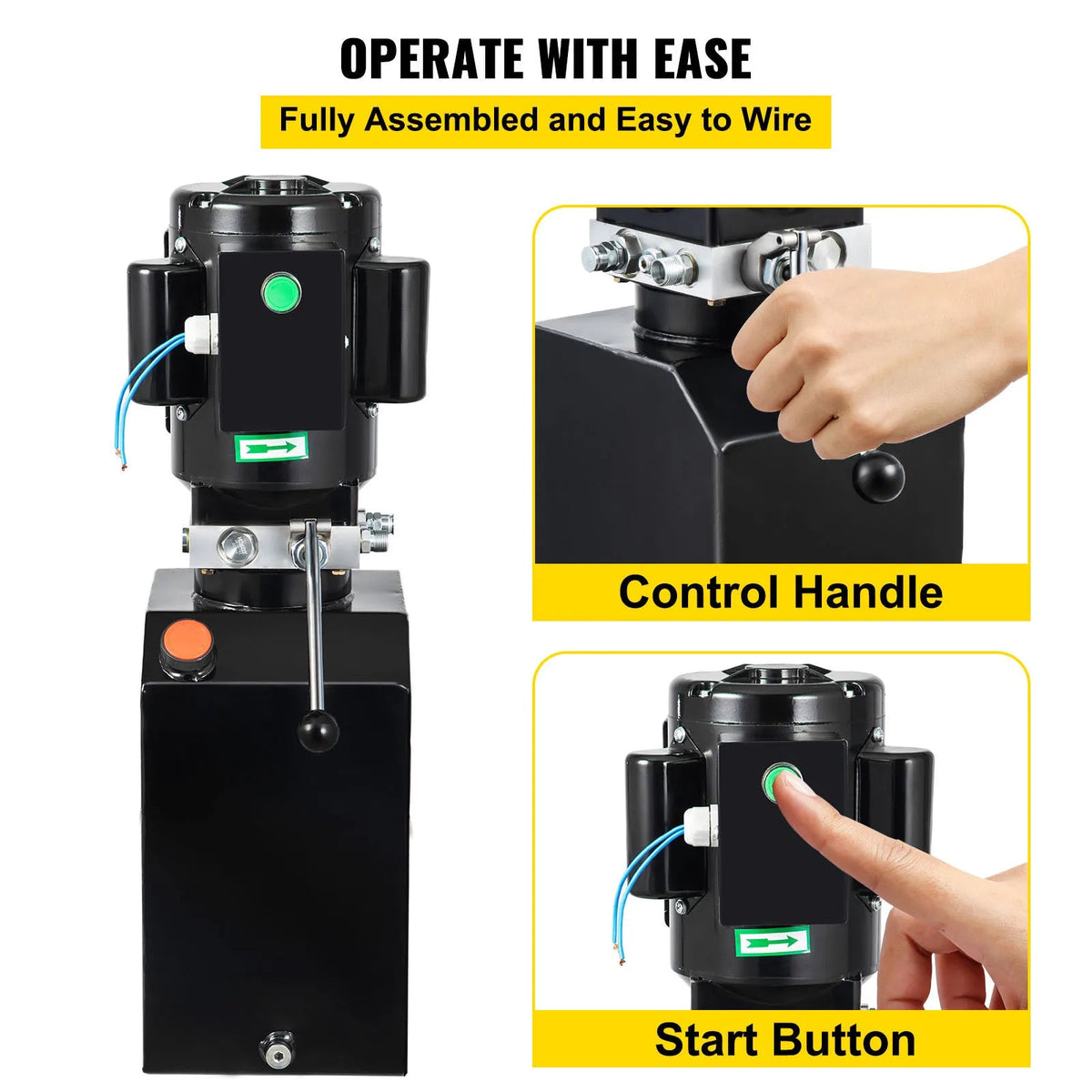 SucceBuy 14 Quart Hydraulic Pump Unit 3 HP 220V 2950 PSI 2 & 4 Post Lifts 3.5 Gal Reservoir Car Jack Power Suit for Auto Repair - AMOCARTSucceBuy 14 Quart Hydraulic Pump Unit 3 HP 220V 2950 PSI 2 & 4 Post Lifts 3.5 Gal Reservoir Car Jack Power Suit for Auto Repair