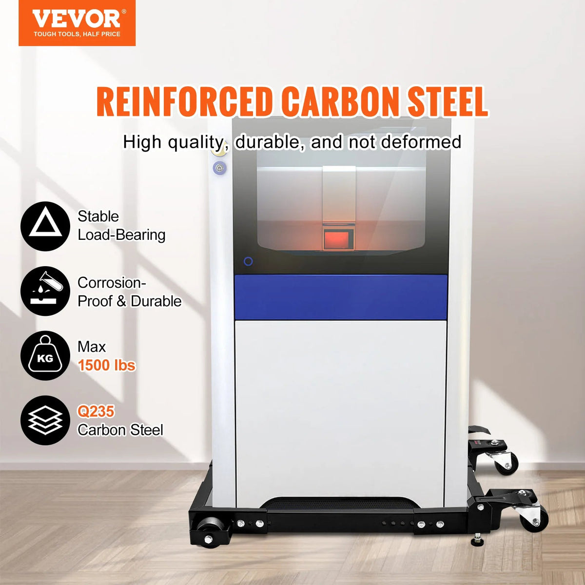 SucceBuy 1500 lbs Washing Machine Fridge Stand Adjustable Base Movable with Swivel Wheels for Laundry Dryer Washer Refrigerator - AMOCARTSucceBuy 1500 lbs Washing Machine Fridge Stand Adjustable Base Movable with Swivel Wheels for Laundry Dryer Washer Refrigerator