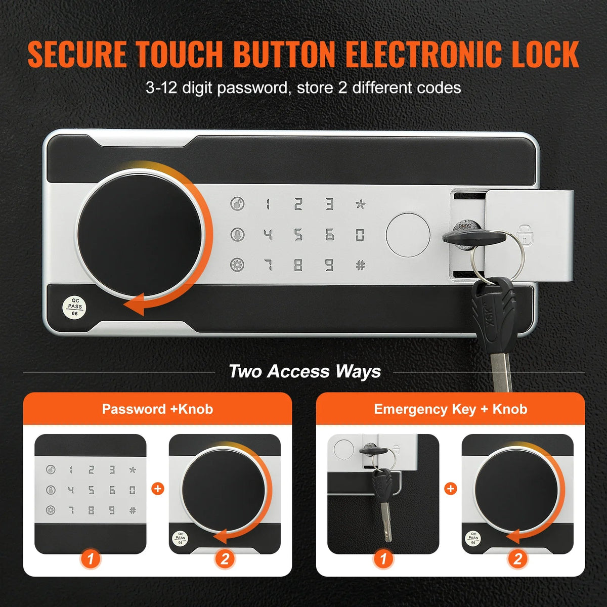 SucceBuy 1.7/2.5Cub Depository Safe Deposit Safe Electronic Code Lock&2 Keys Business Drop Slot Safe for Cash Mail in Home Hotle - AMOCARTSucceBuy 1.7/2.5Cub Depository Safe Deposit Safe Electronic Code Lock&2 Keys Business Drop Slot Safe for Cash Mail in Home Hotle