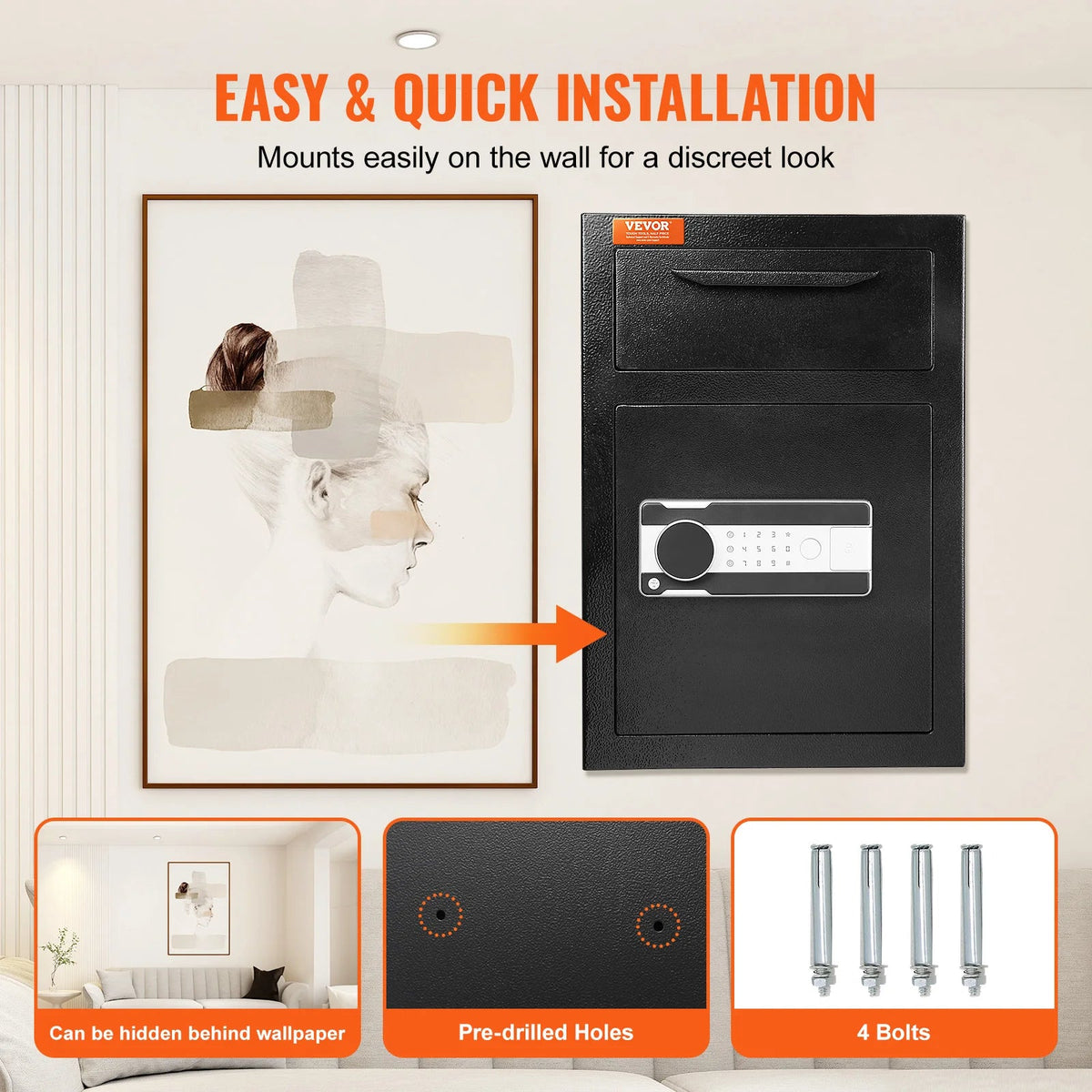 SucceBuy 1.7/2.5Cub Depository Safe Deposit Safe Electronic Code Lock&2 Keys Business Drop Slot Safe for Cash Mail in Home Hotle - AMOCARTSucceBuy 1.7/2.5Cub Depository Safe Deposit Safe Electronic Code Lock&2 Keys Business Drop Slot Safe for Cash Mail in Home Hotle
